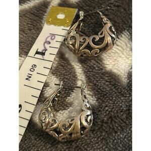 3/4 inch z217 925 sterling silver earrings